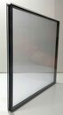 Doppelscheibe UV-beständiges Acrylglas (PMMA) 4,0 mm schwarz Systemverglasung ISO Torverglasung