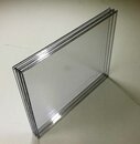 Dreifachscheibe UV-beständiges Acrylglas (PMMA) 2,0 mm transparent Systemverglasung ISO Torverglasung